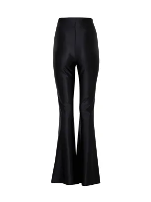 Hochtaillierte Hose mit Seitenschlitz