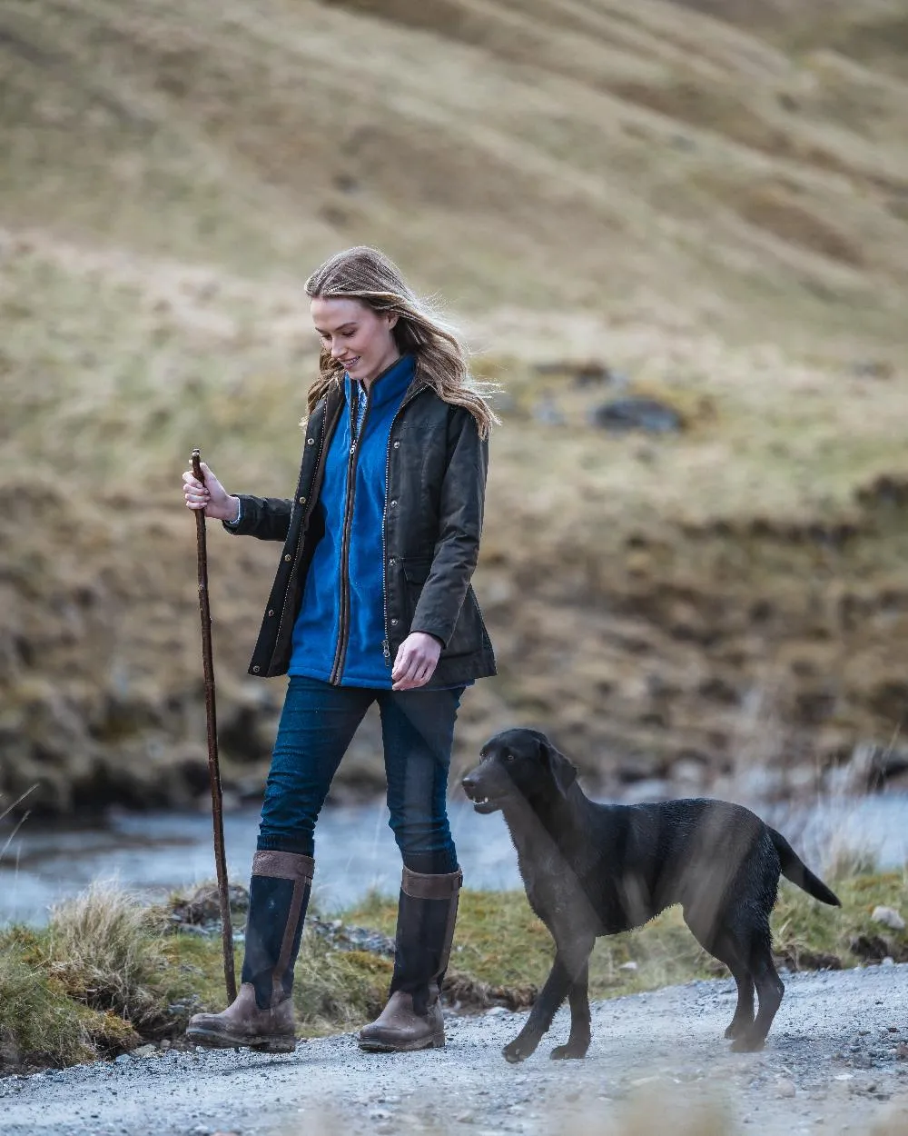 Hoggs of Fife Caledonia Damen Antik-Wachsjacke Hoggs of Fife