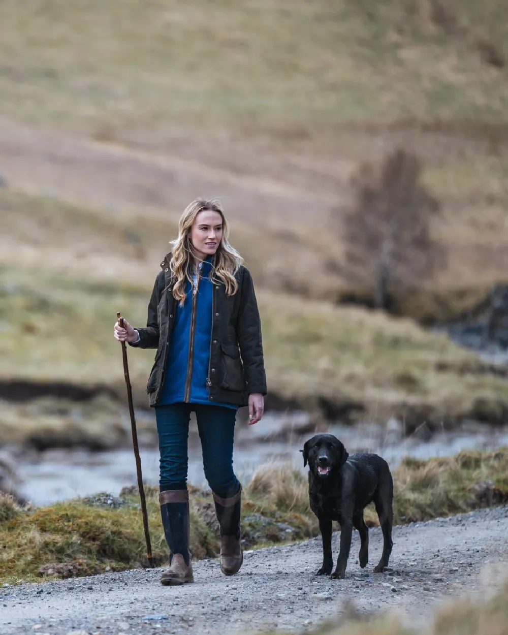 Hoggs of Fife Caledonia Damen Antik-Wachsjacke Hoggs of Fife