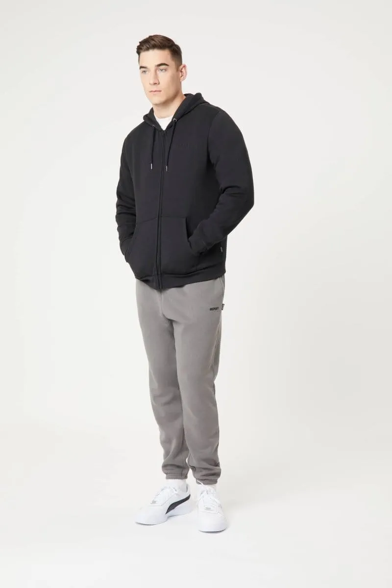INSPORT MÄNNER ALASKA VOLLREIßVERSCHLUSS KAPUZENJACKE SCHWARZE JACKE Bekleidung_Herren-Insport
