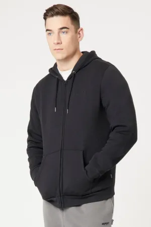 INSPORT MÄNNER ALASKA VOLLREIßVERSCHLUSS KAPUZENJACKE SCHWARZE JACKE Bekleidung_Herren-Insport