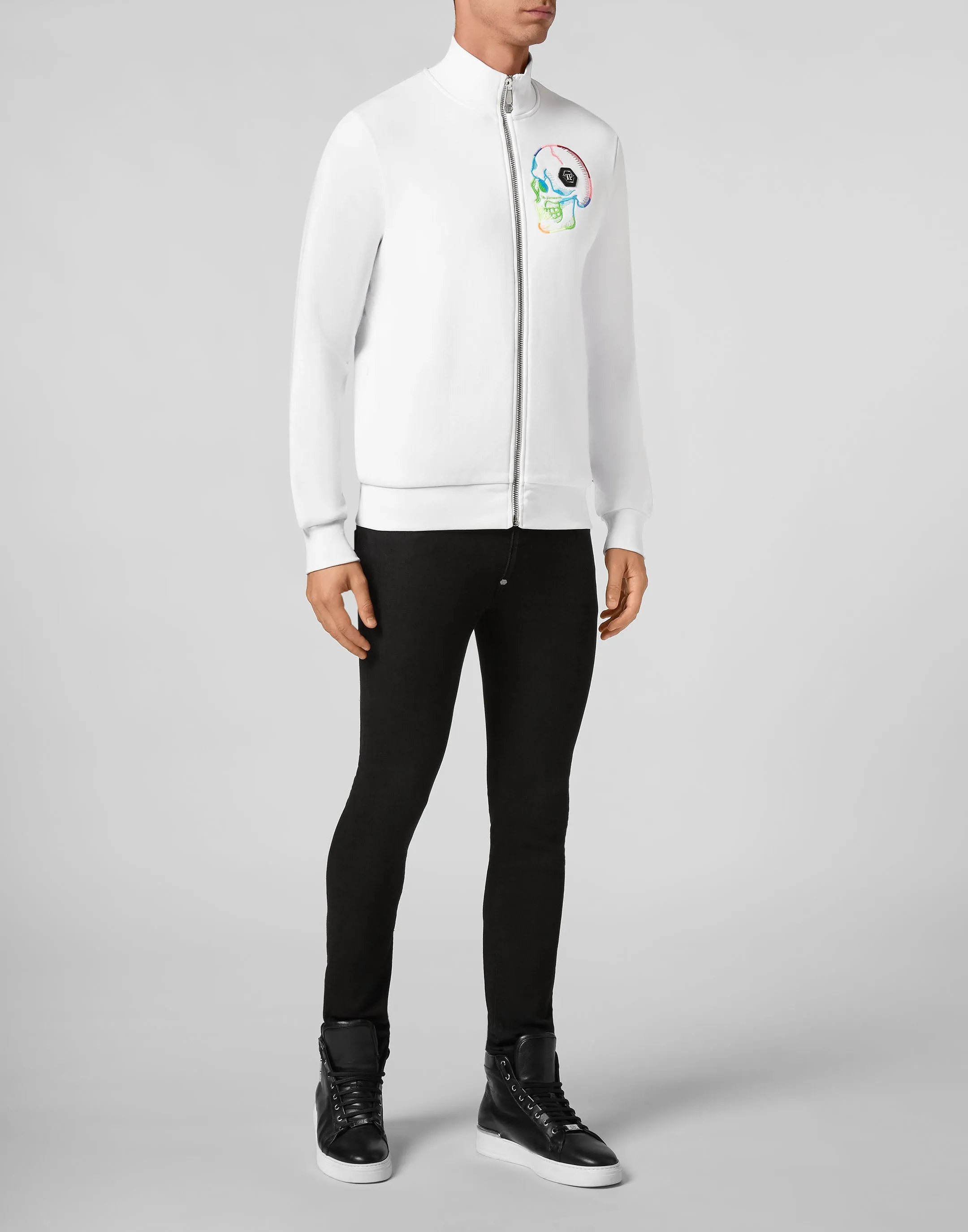 Joggingjacke mit Totenkopf