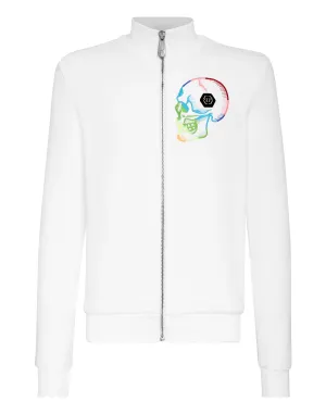 Joggingjacke mit Totenkopf