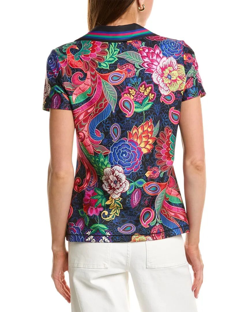 Johnny Was Bee Active Basic Polo Sport T-Shirt