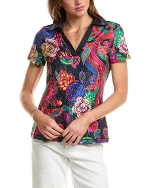 Johnny Was Bee Active Basic Polo Sport T-Shirt