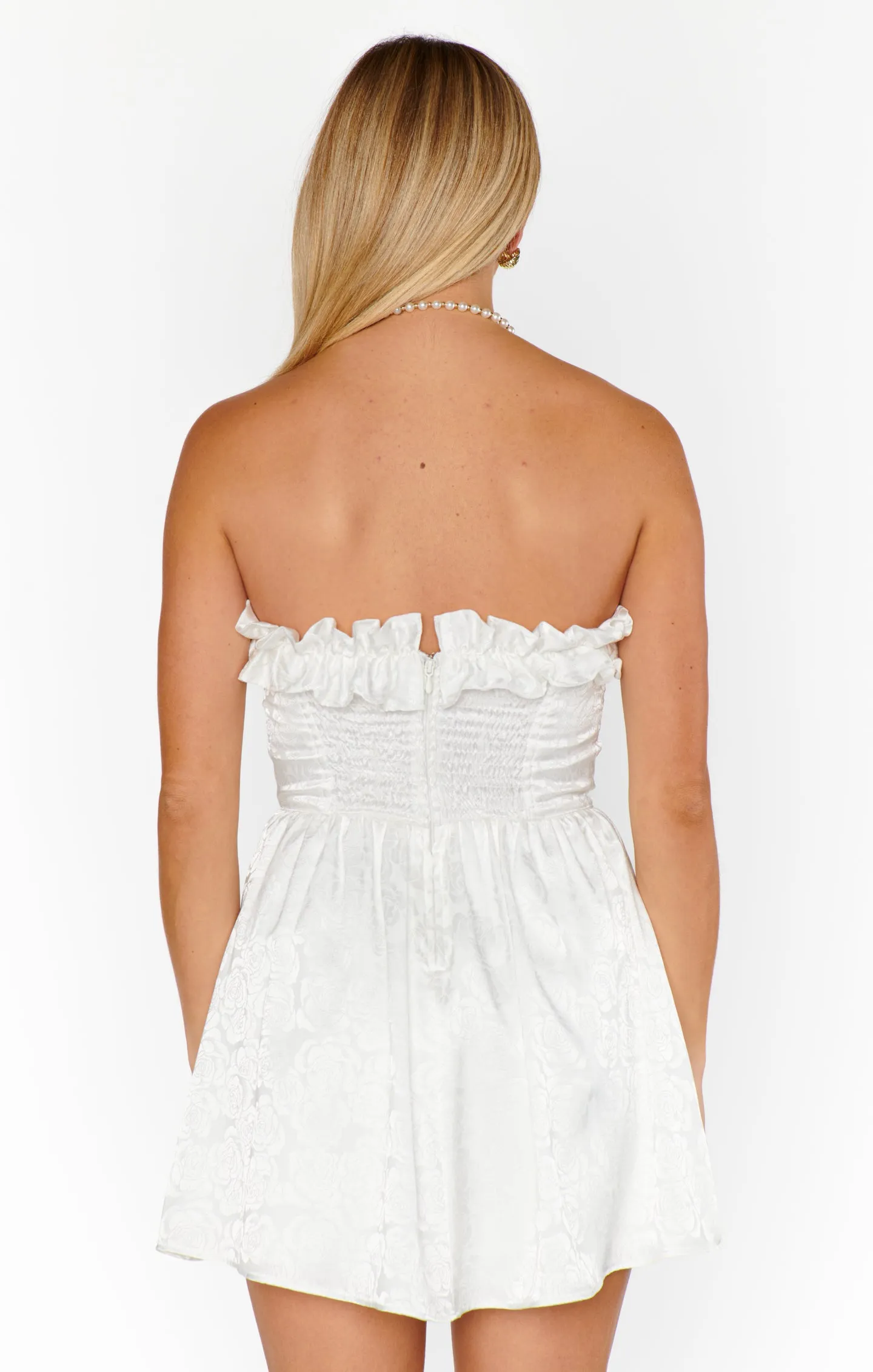 Lala Skort Kleid ~ Weiße Rosenseide