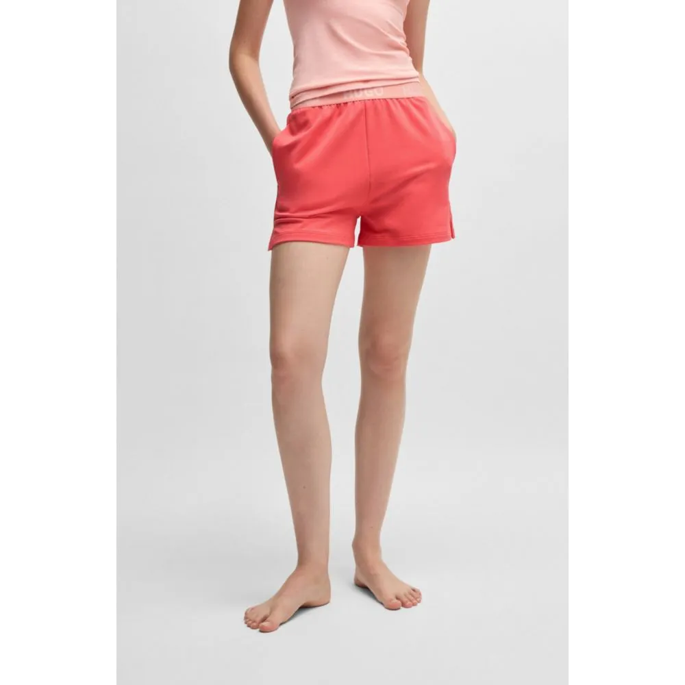Logo-Bund Shorts aus Frottee