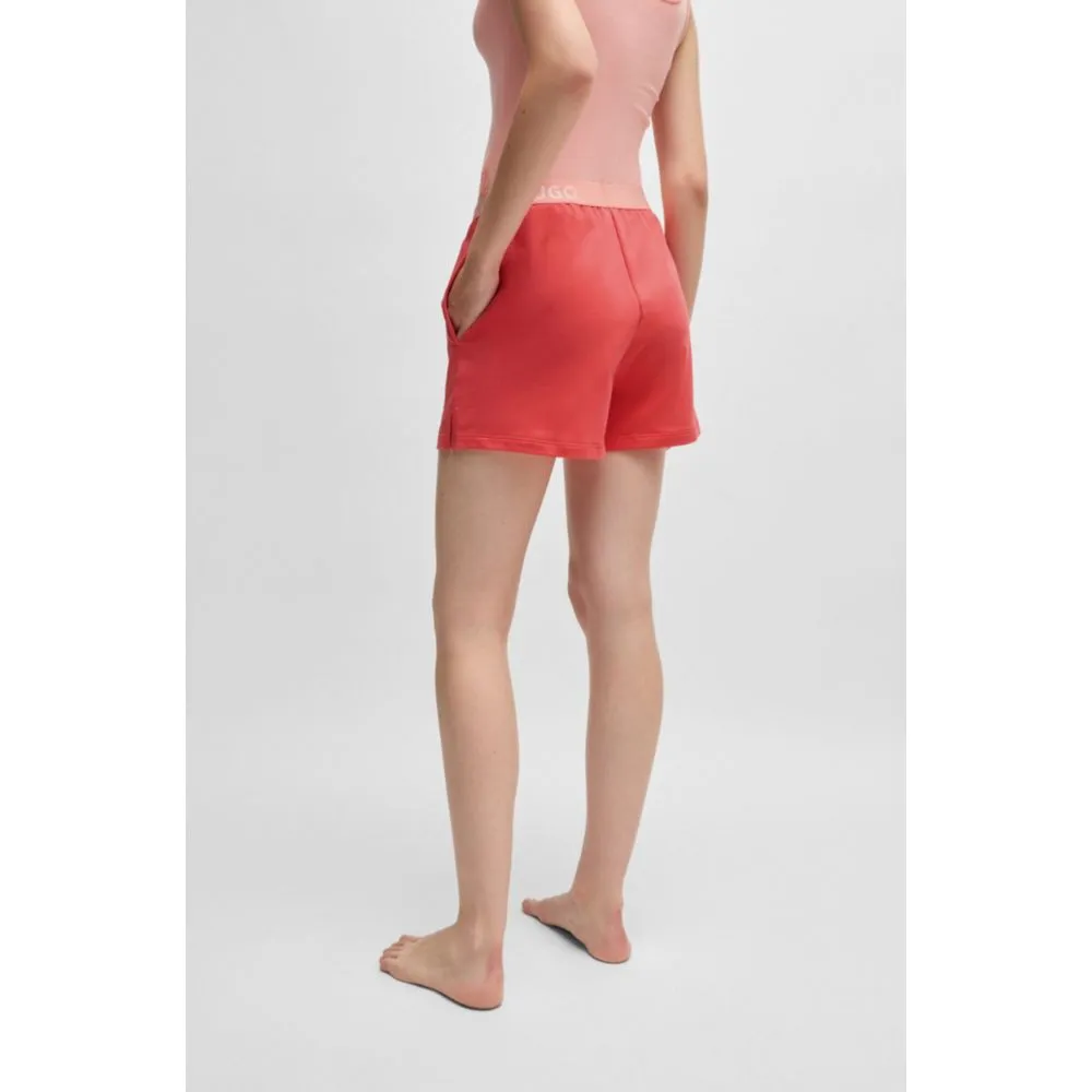Logo-Bund Shorts aus Frottee