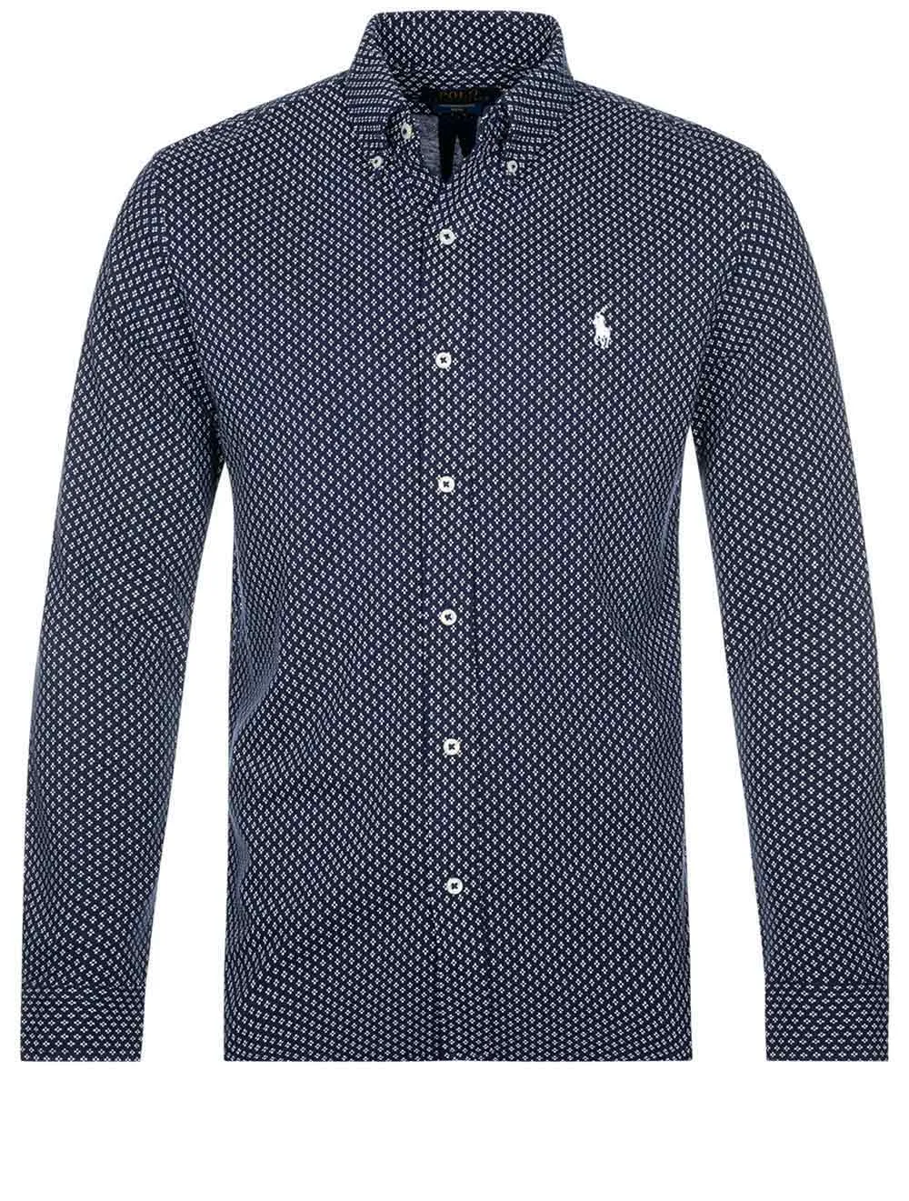 Langarm-Mesh-Sportshirt Cruise Navy