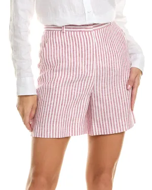 Loro Piana Miami Gestreifte Leinen Shorts