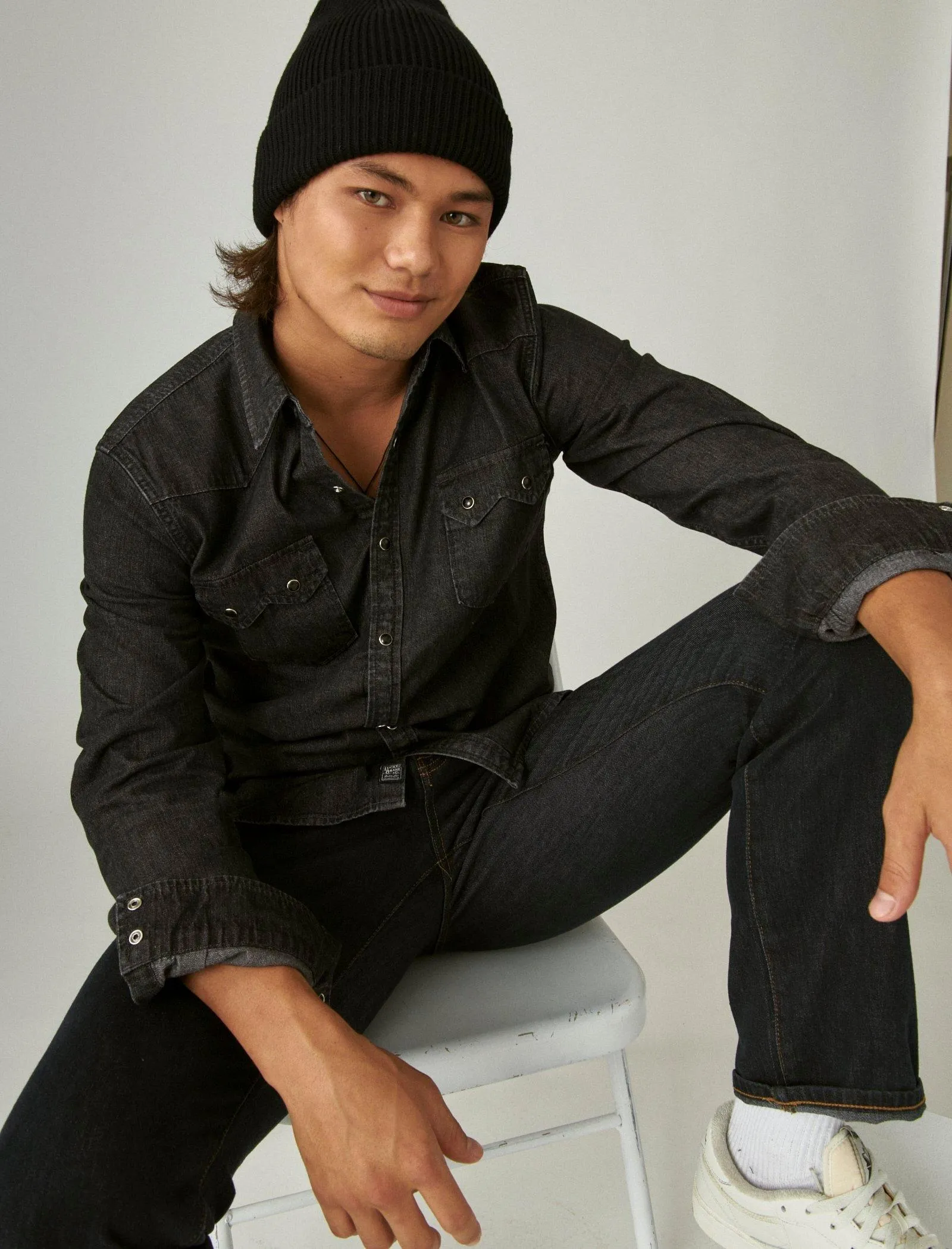 Lucky Brand Sawtooth Denim Western Hemd Alverson Lucky Brand