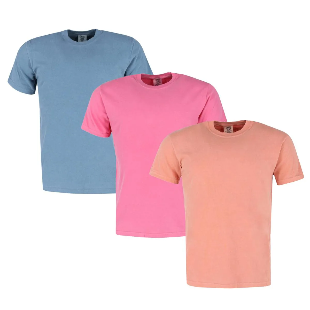 Herren Comfort Colors gefärbtes Kurzarm-T-Shirt (3er Pack)