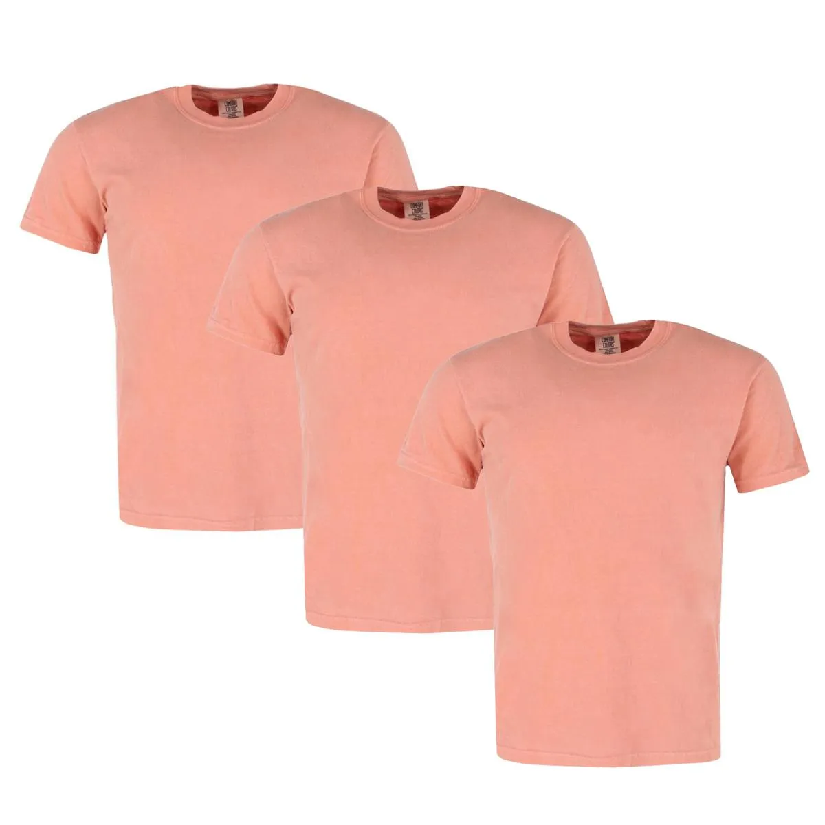 Herren Comfort Colors gefärbtes Kurzarm-T-Shirt (3er Pack)