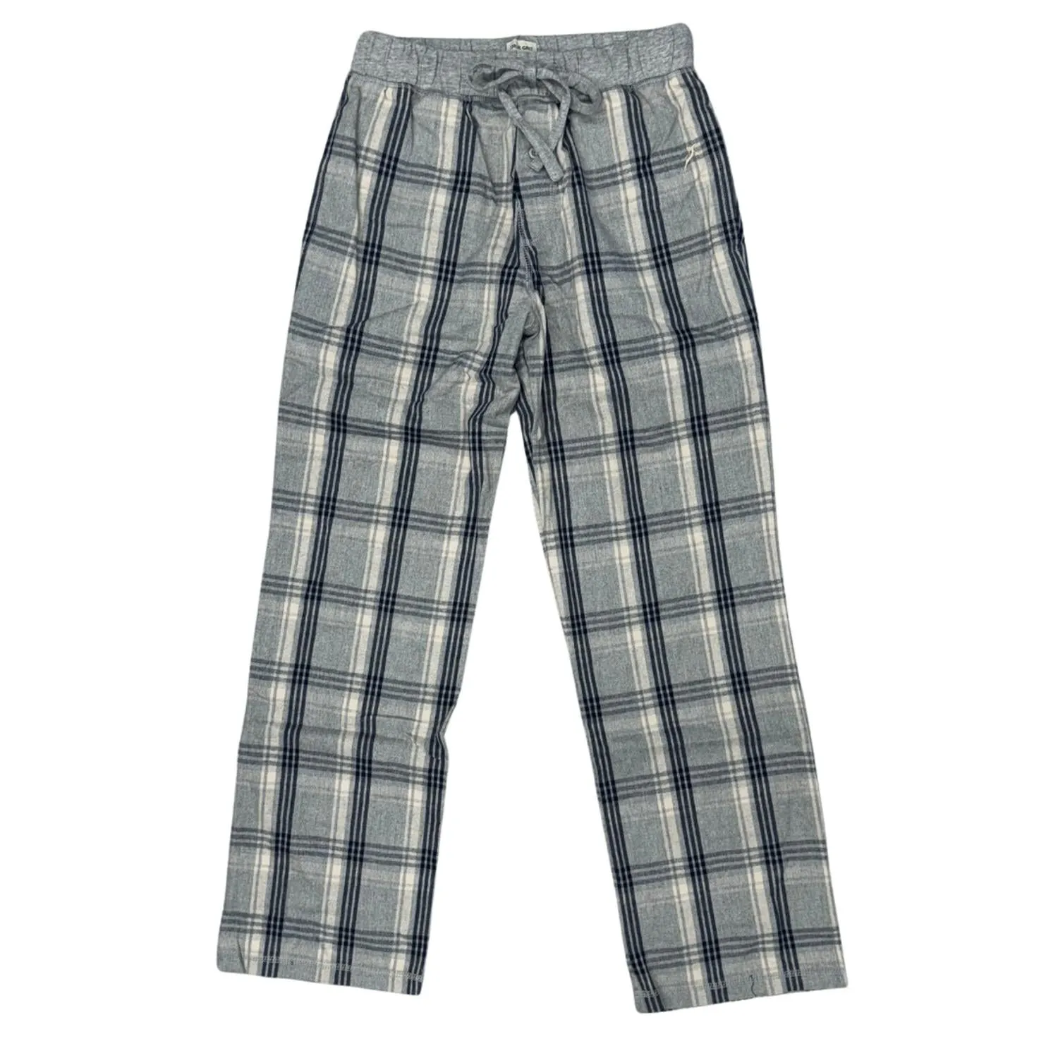 Herren Bergkaro Flanellhose in Grau