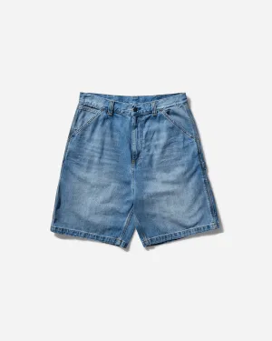 Herren OG Single-Knie-Shorts Blau (Burst Washed)