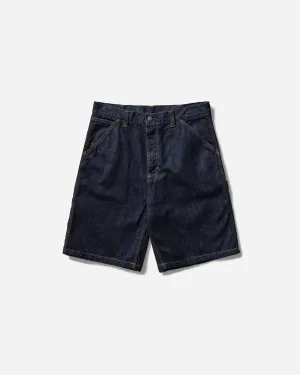 Herren OG Single-Knie-Shorts Blau (Gewaschen)