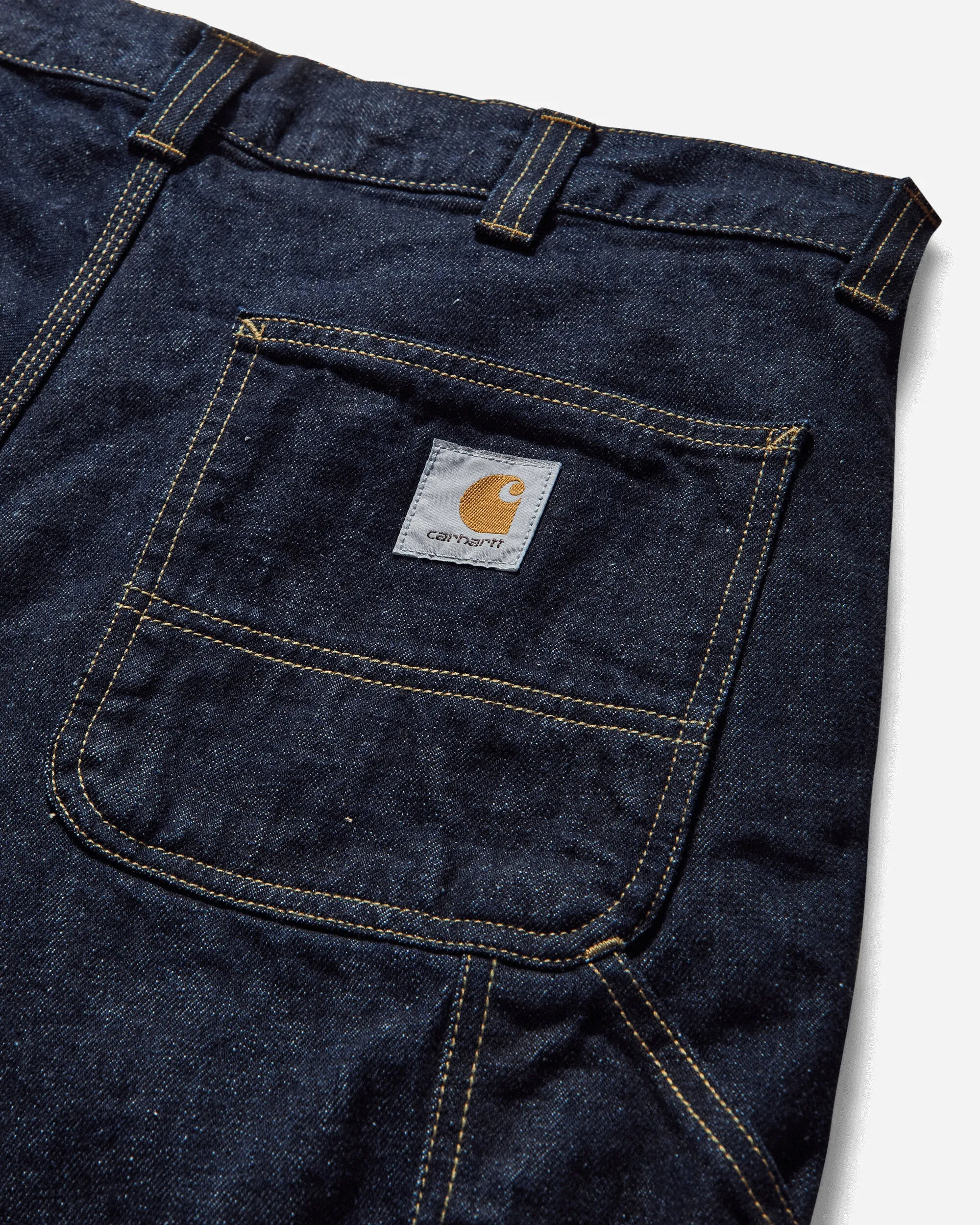 Herren OG Single-Knie-Shorts Blau (Gewaschen)