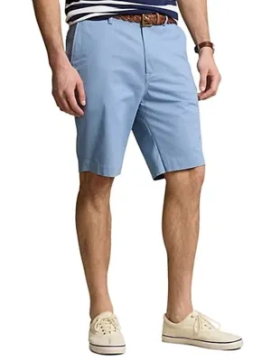 Herren Chino Shorts, Einfarbig, Blau