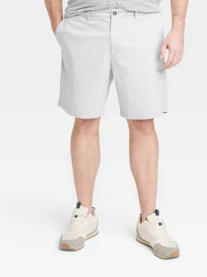Herren Chino Shorts, Einfarbig, Grau
