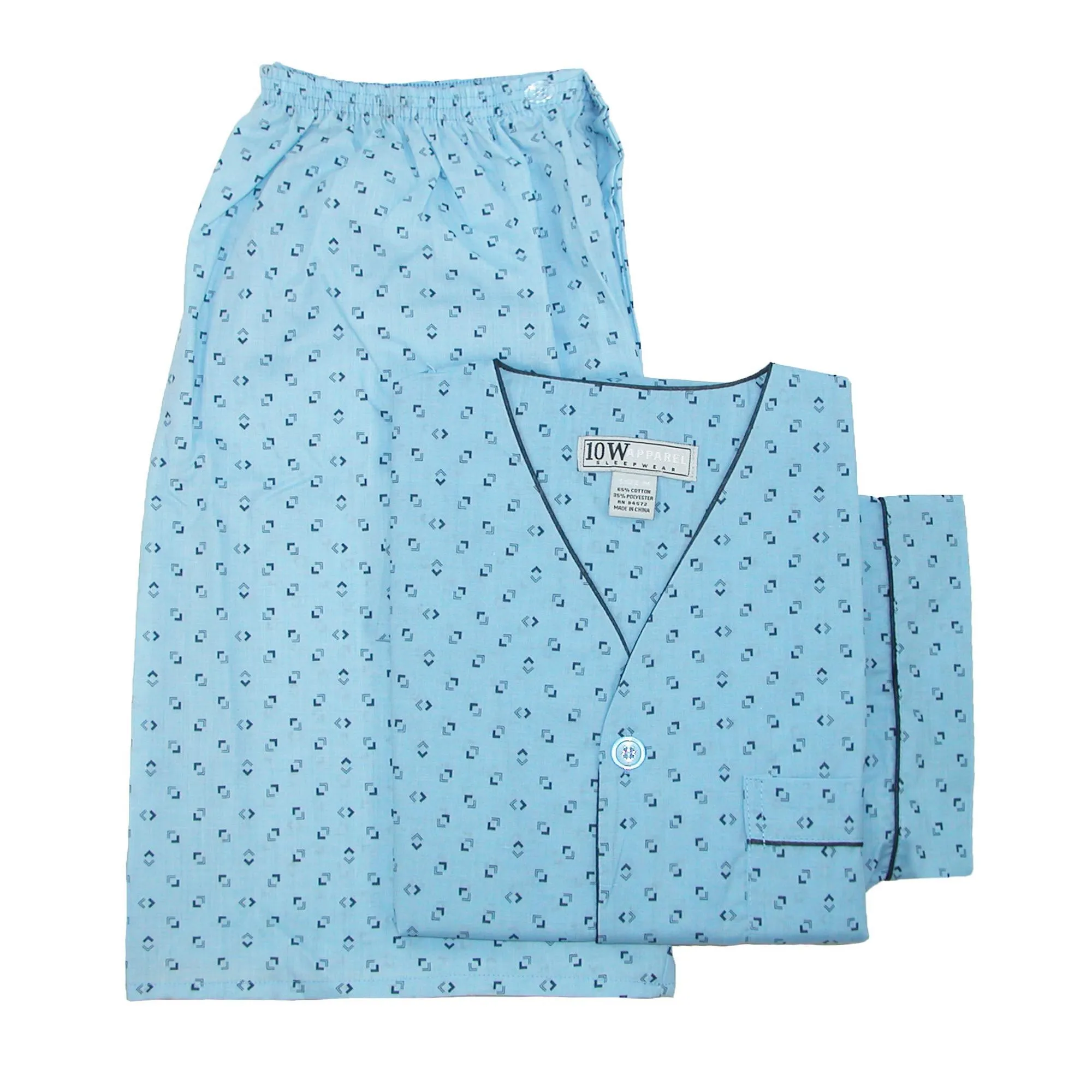 Herren-Pyjama-Set mit kurzen Ärmeln und kurzen Beinen