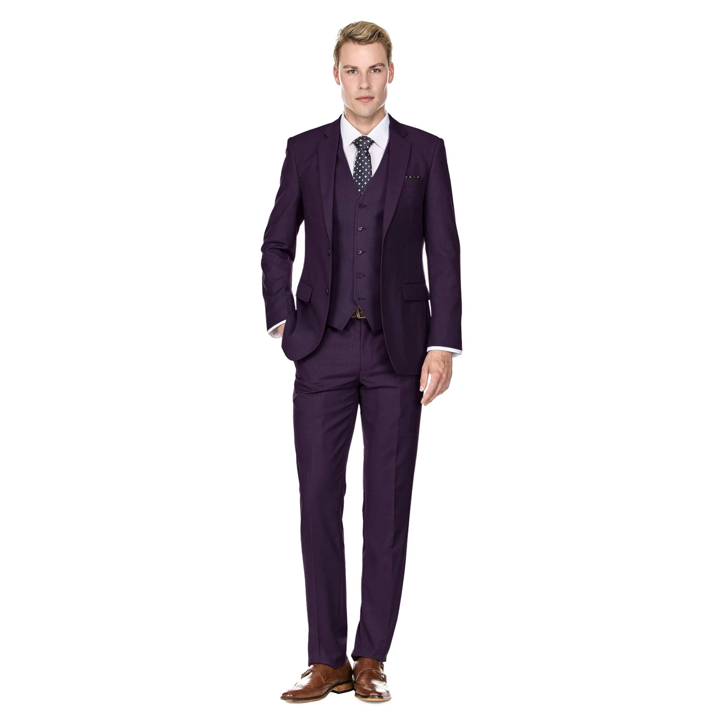 Herren Signature 3-teiliger Slim Fit Anzug