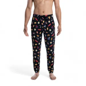 Herren Snooze Hose im Football-Gamer-Design - Schwarz