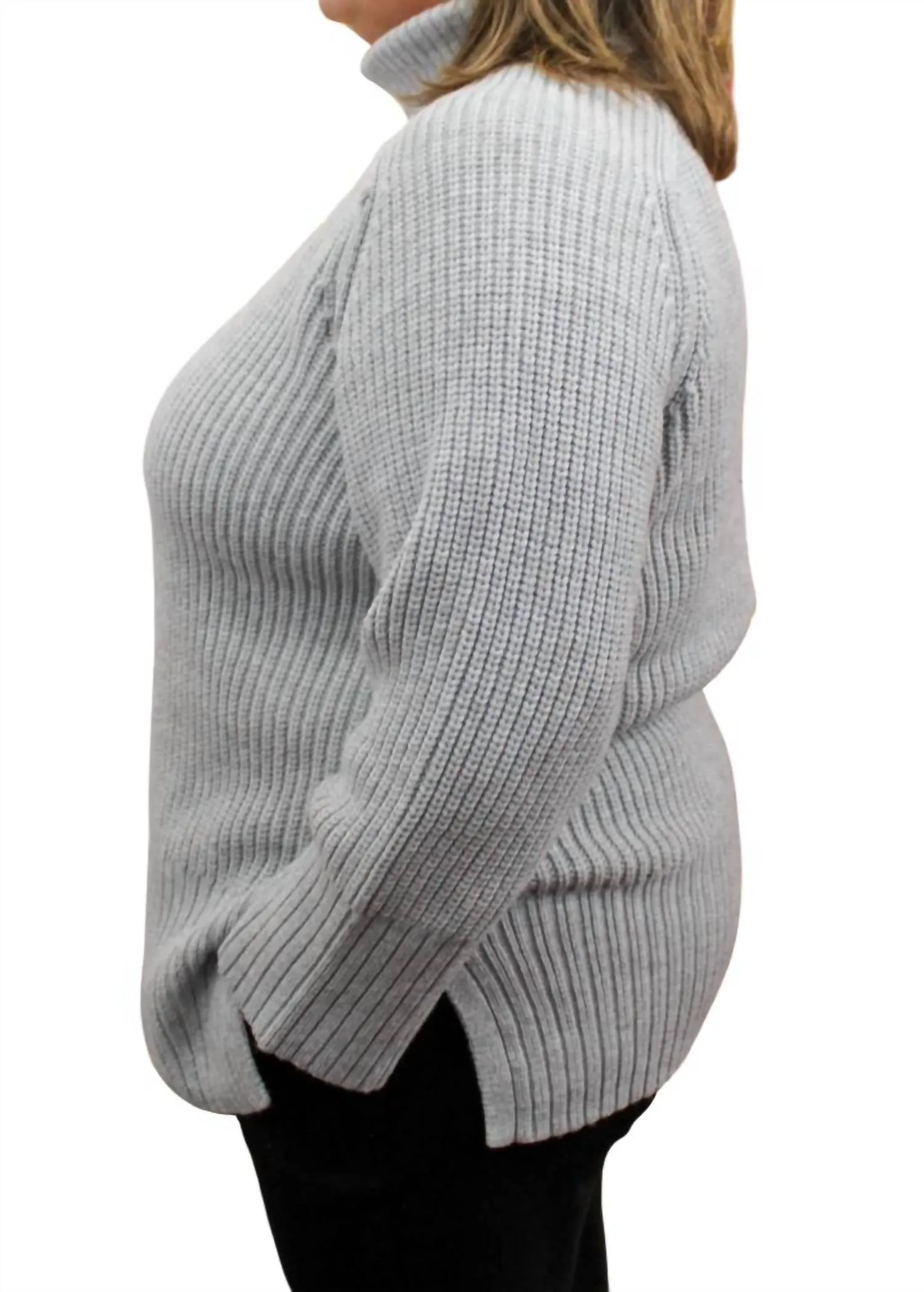 Norma Rollkragenpullover in Grau