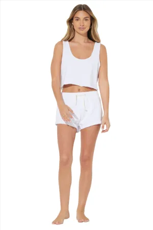 Ocean Drive Weiße Surf-Wasche Shorts B8344