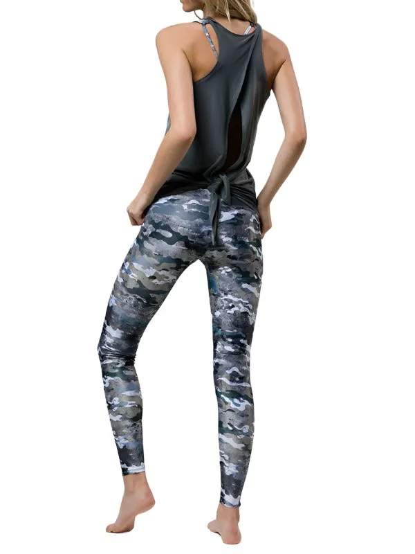 Onzie Hot Yoga 3109 Rückenbindungs-Tanktop Einheitsgröße