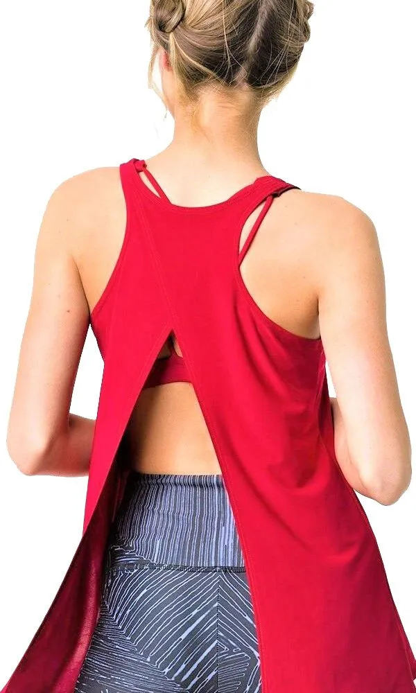 Onzie Hot Yoga 3109 Rückenbindungs-Tanktop Einheitsgröße