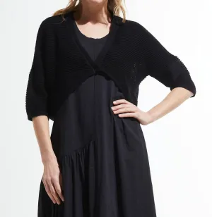 Osmanischer Shrug Cardigan in Schwarz