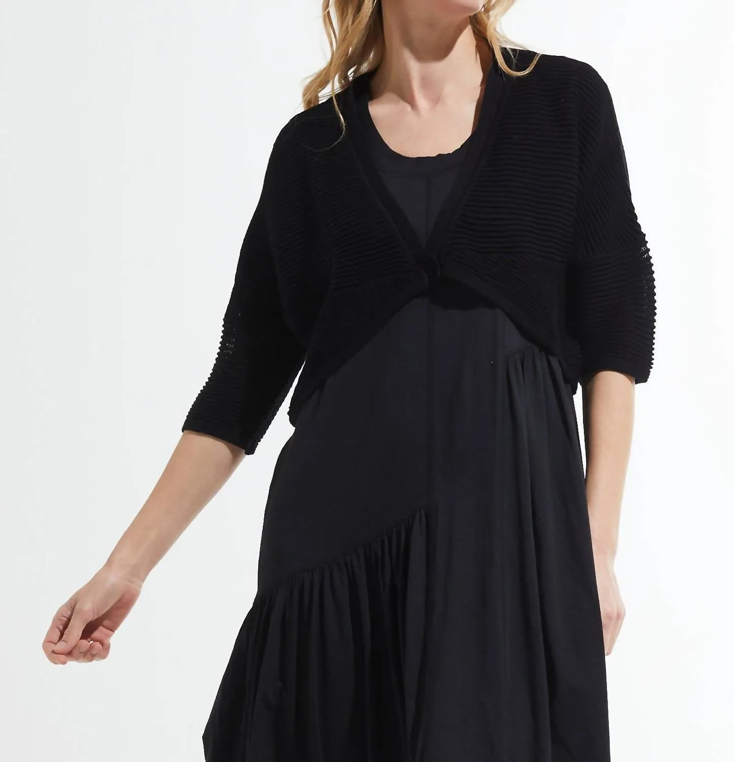 Osmanischer Shrug Cardigan in Schwarz