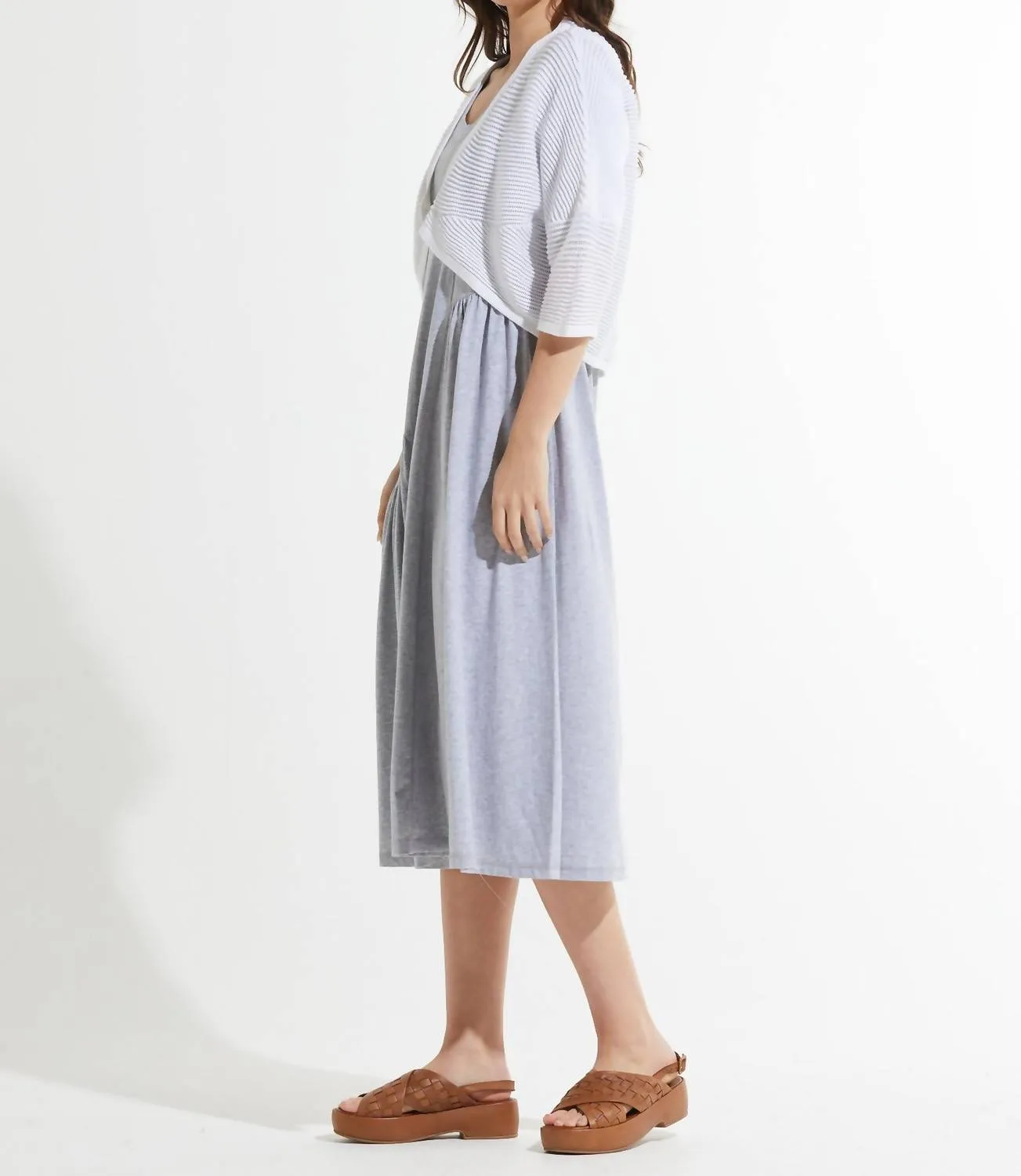 Osmanischer Shrug Cardigan in Weiß