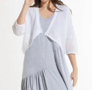 Osmanischer Shrug Cardigan in Weiß