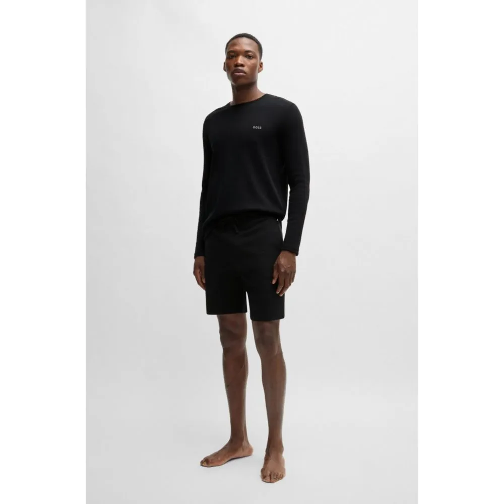 Pyjama-Shorts mit besticktem Logo