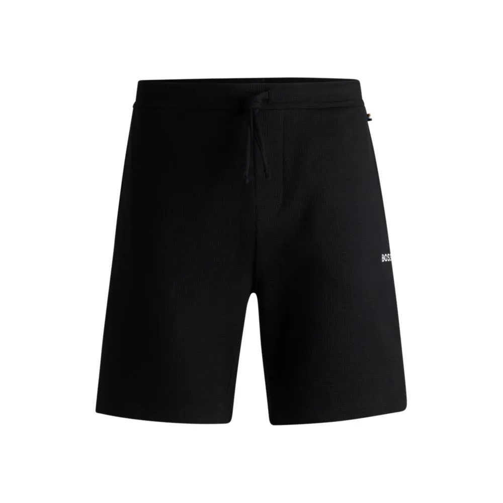 Pyjama-Shorts mit besticktem Logo