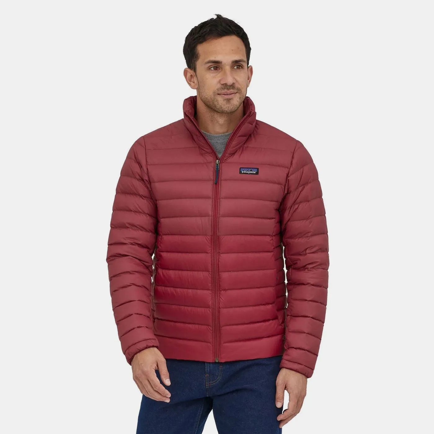 Patagonia Herren Daunenpullover Jacke Wachsrot Patagonia Kleidung