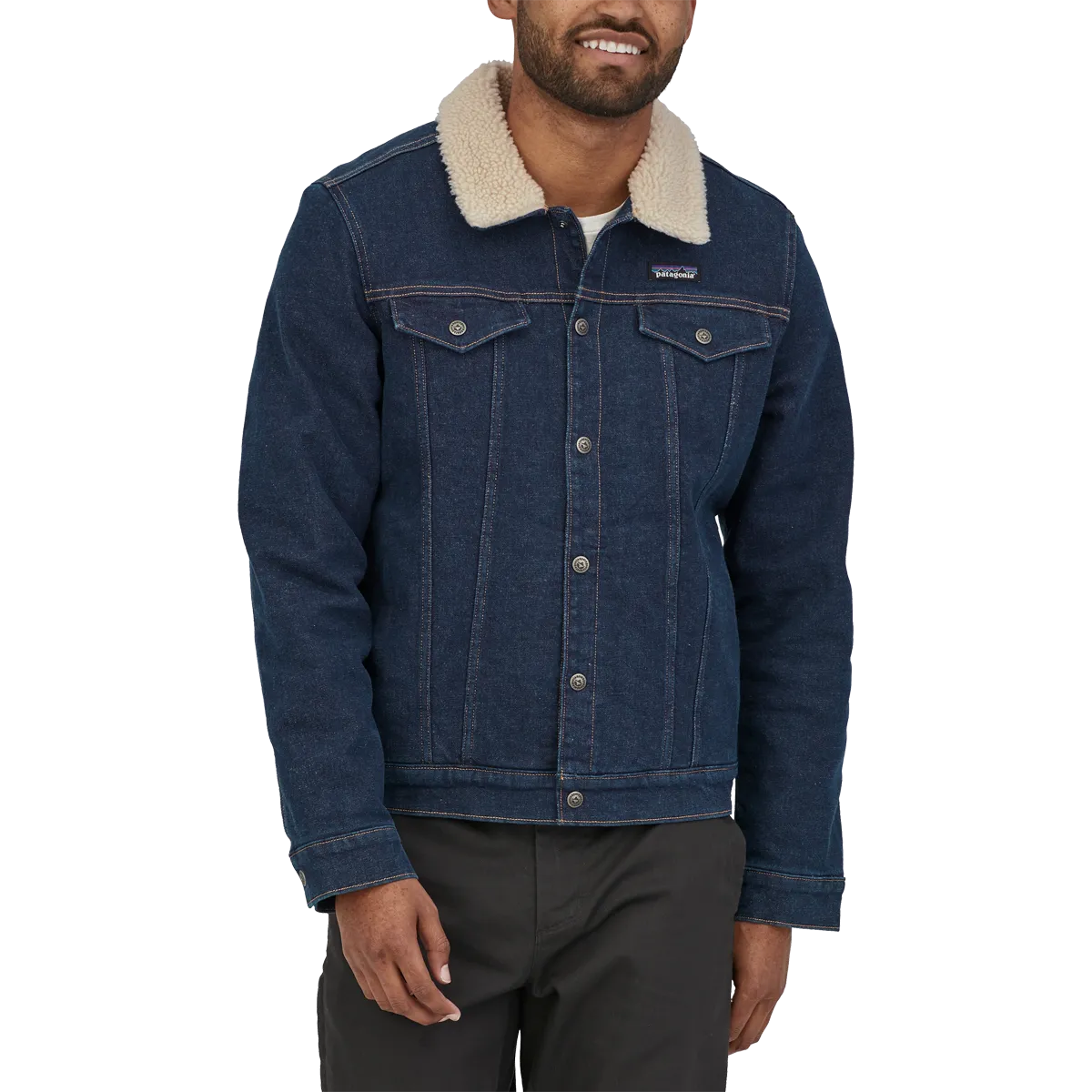 Patagonia Herren Trucker Jacke mit Futter aus Fleece