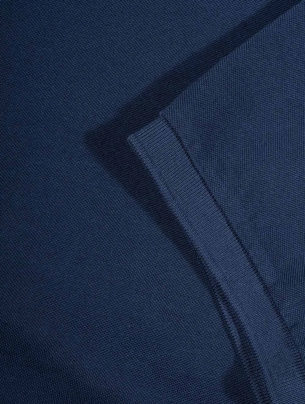 Pigmentgefärbtes Polohemd - Marineblau