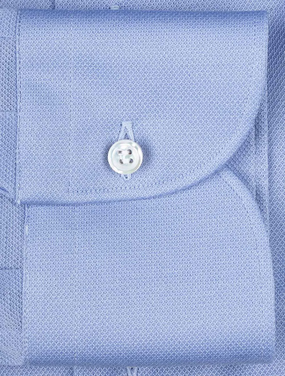 Pique Knopfhemd Blau