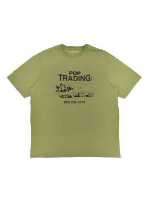 Pop Trading Trading T-Shirt - Loden Grün