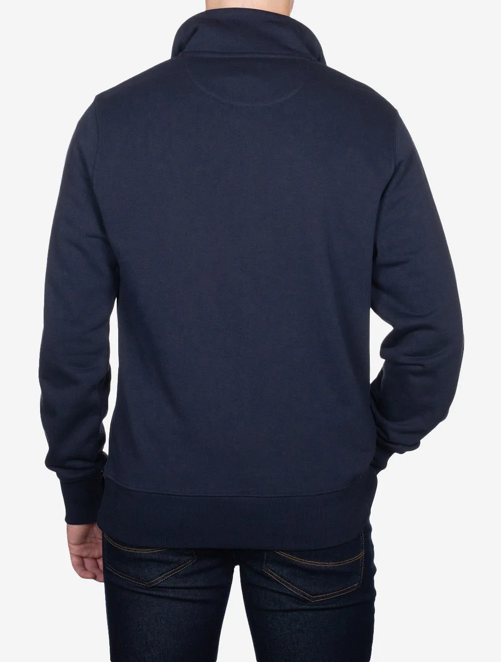 Regular Fit Schutzhalbzip-Sweat Abendblau
