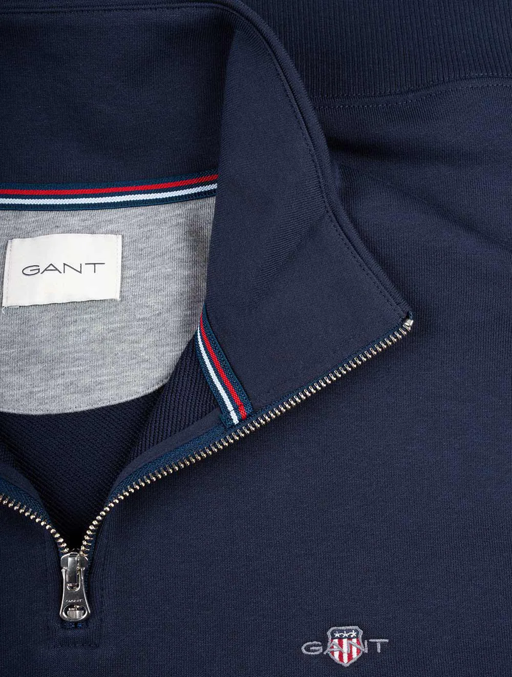 Regular Fit Schutzhalbzip-Sweat Abendblau