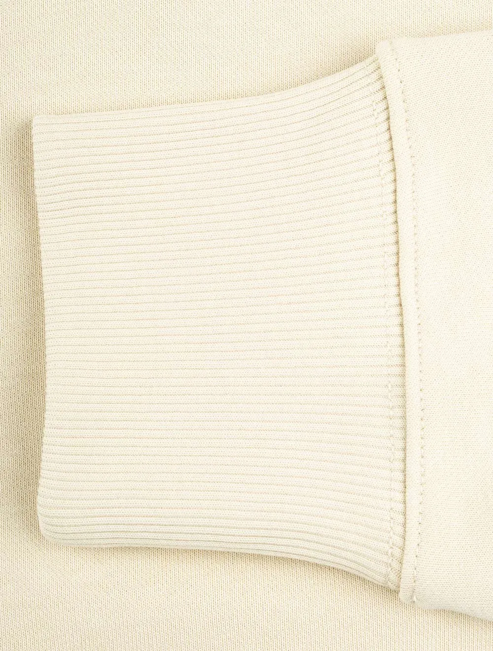 Regular Fit Schutzhalbzip-Sweat in seidigem Beige