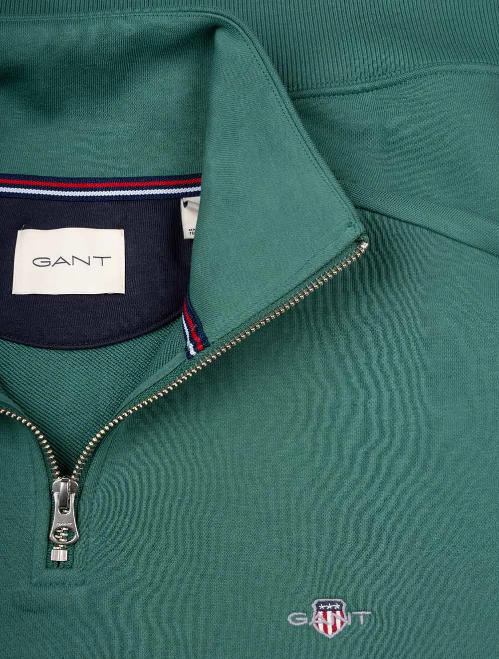 Regular Fit Schutz-Halbzip-Pullover Woody Grün