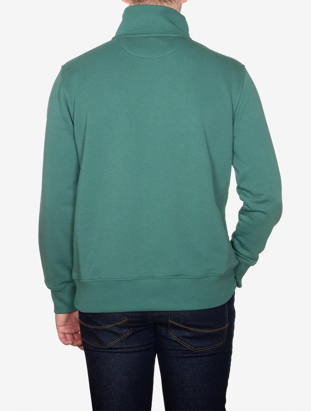 Regular Fit Schutz-Halbzip-Pullover Woody Grün