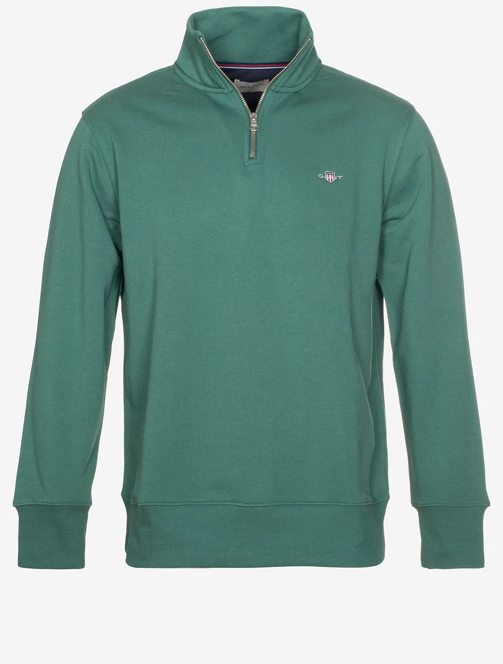 Regular Fit Schutz-Halbzip-Pullover Woody Grün