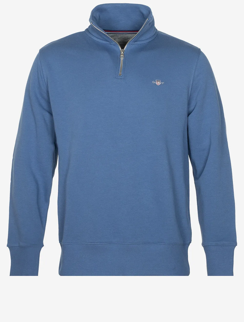 Regular Shield Halbzip-Pullover Vintage Blau