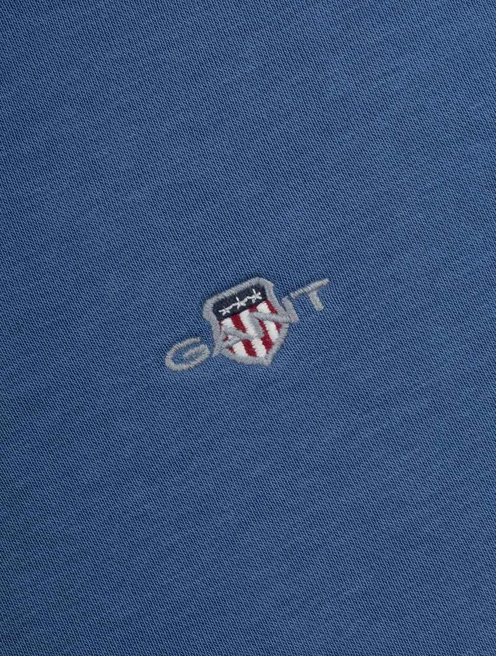 Regular Shield Halbzip-Pullover Vintage Blau