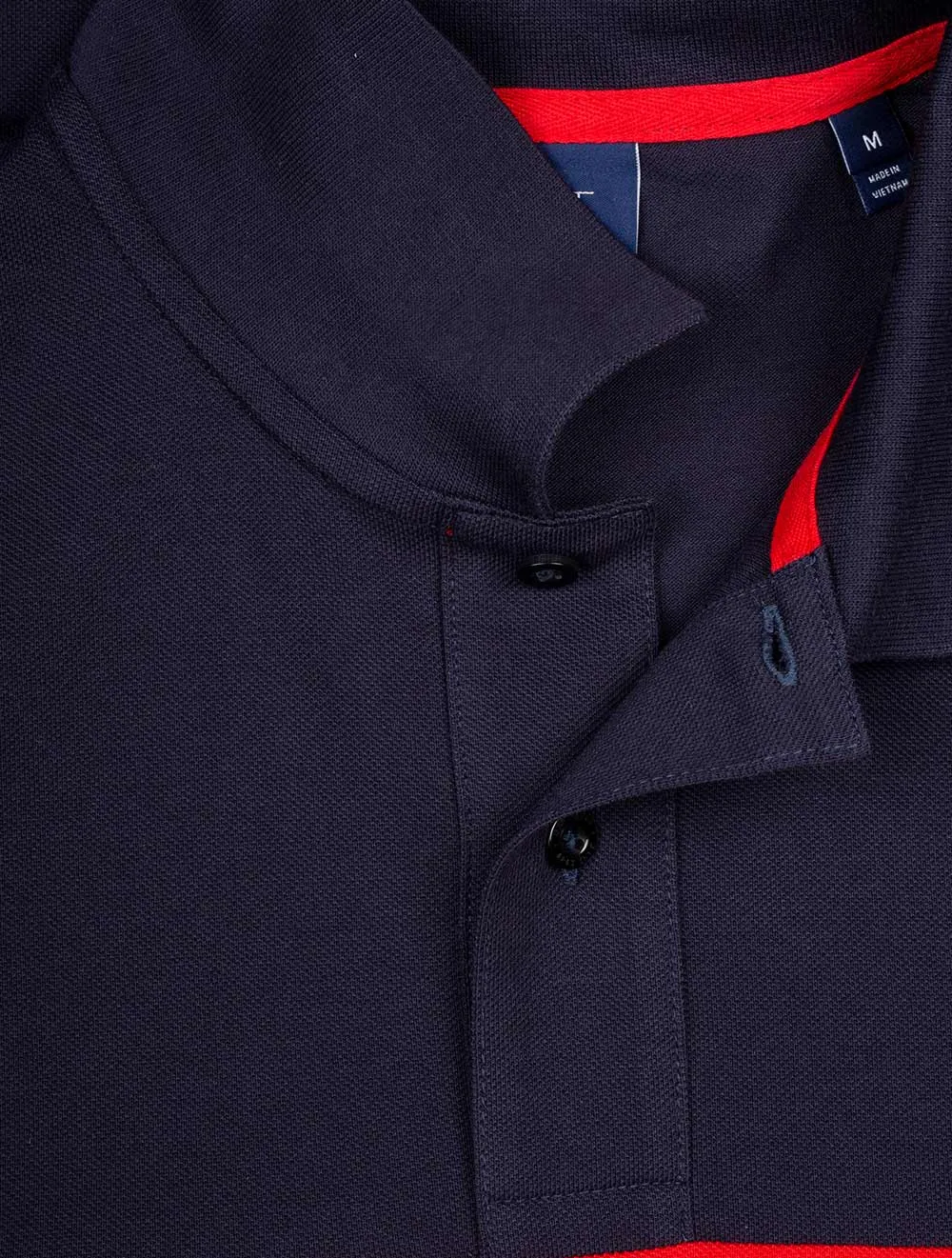 Kurzärmliges Block-Piqué-Kleid in Abendblau